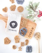 Load image into Gallery viewer, Santa Mitten with &quot;Santa Paws&quot; - Dog Biscuit Cookie Cutter
