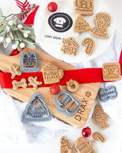 Load image into Gallery viewer, Santa Mitten with &quot;Santa Paws&quot; - Dog Biscuit Cookie Cutter
