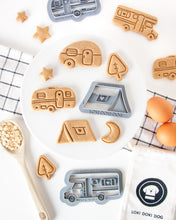 Load image into Gallery viewer, Travel Trailer Shaped Cookie Cutter
