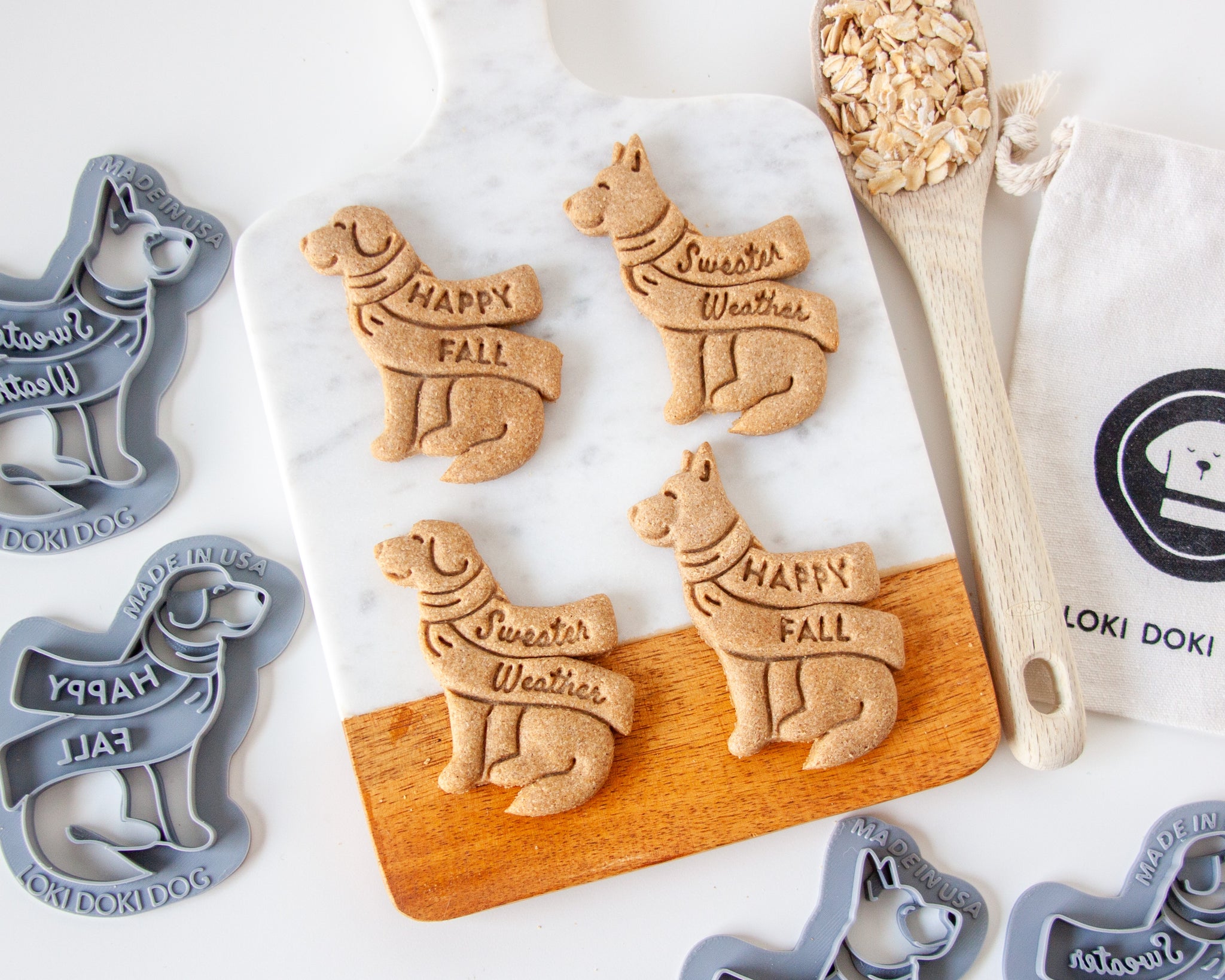 Thanksgiving Themed Dog Biscuit Cutters Loki Doki Dog