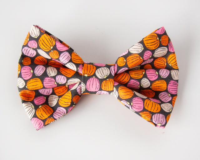 Pumpkin Delight Dog Bow Tie