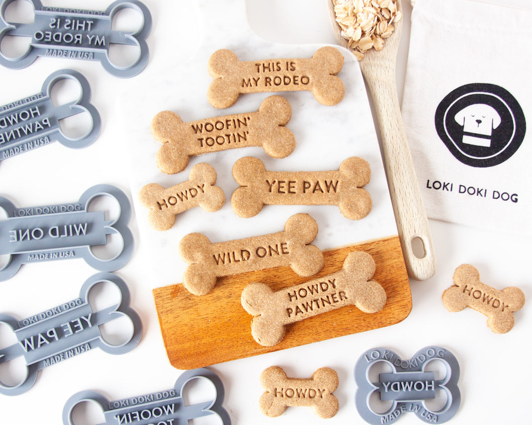 Cowboy Western Bone Shaped Cookie Cutters (5 Styles Available)