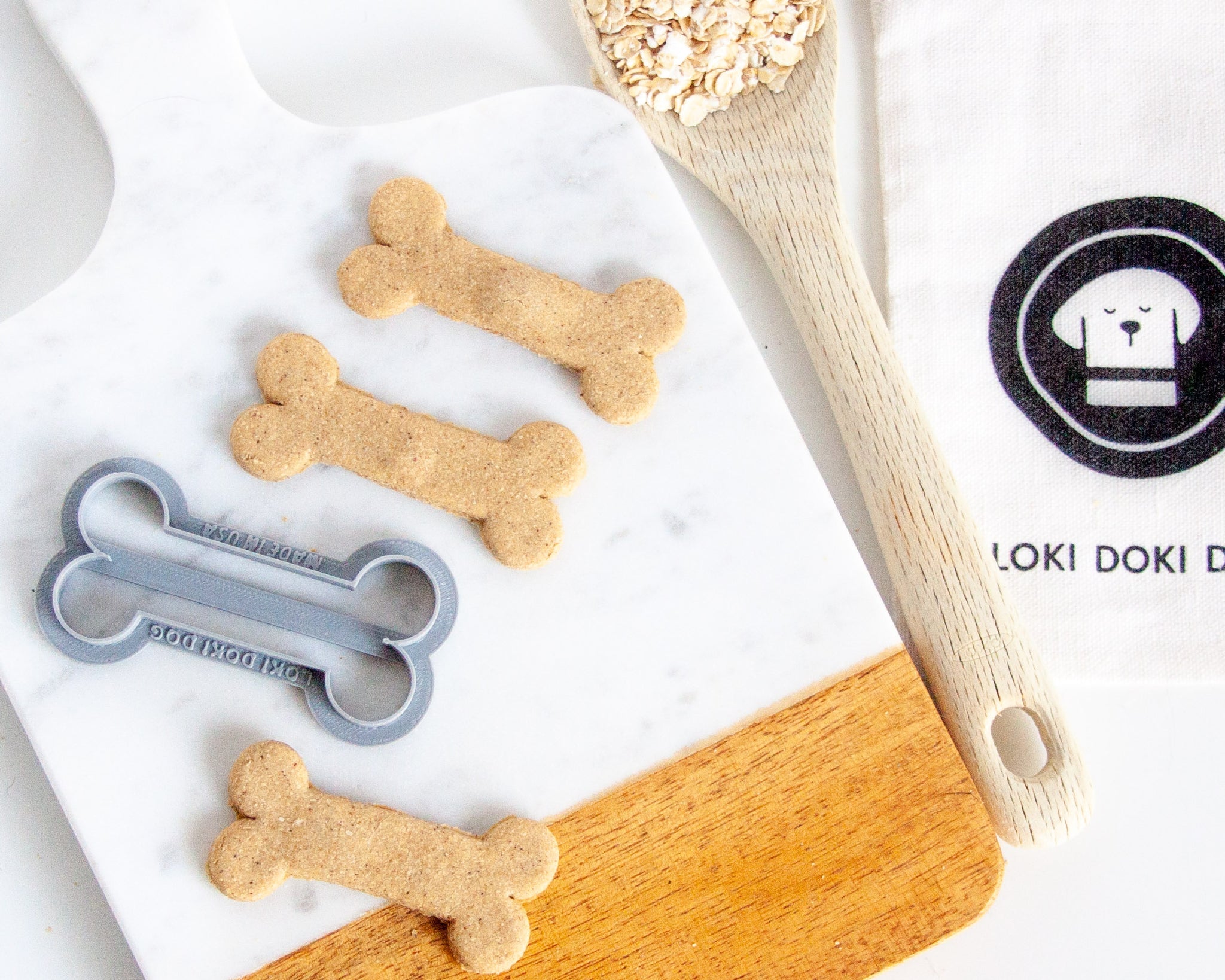 Mini Bone Shaped Dog Cookie Cutter Loki Doki Dog