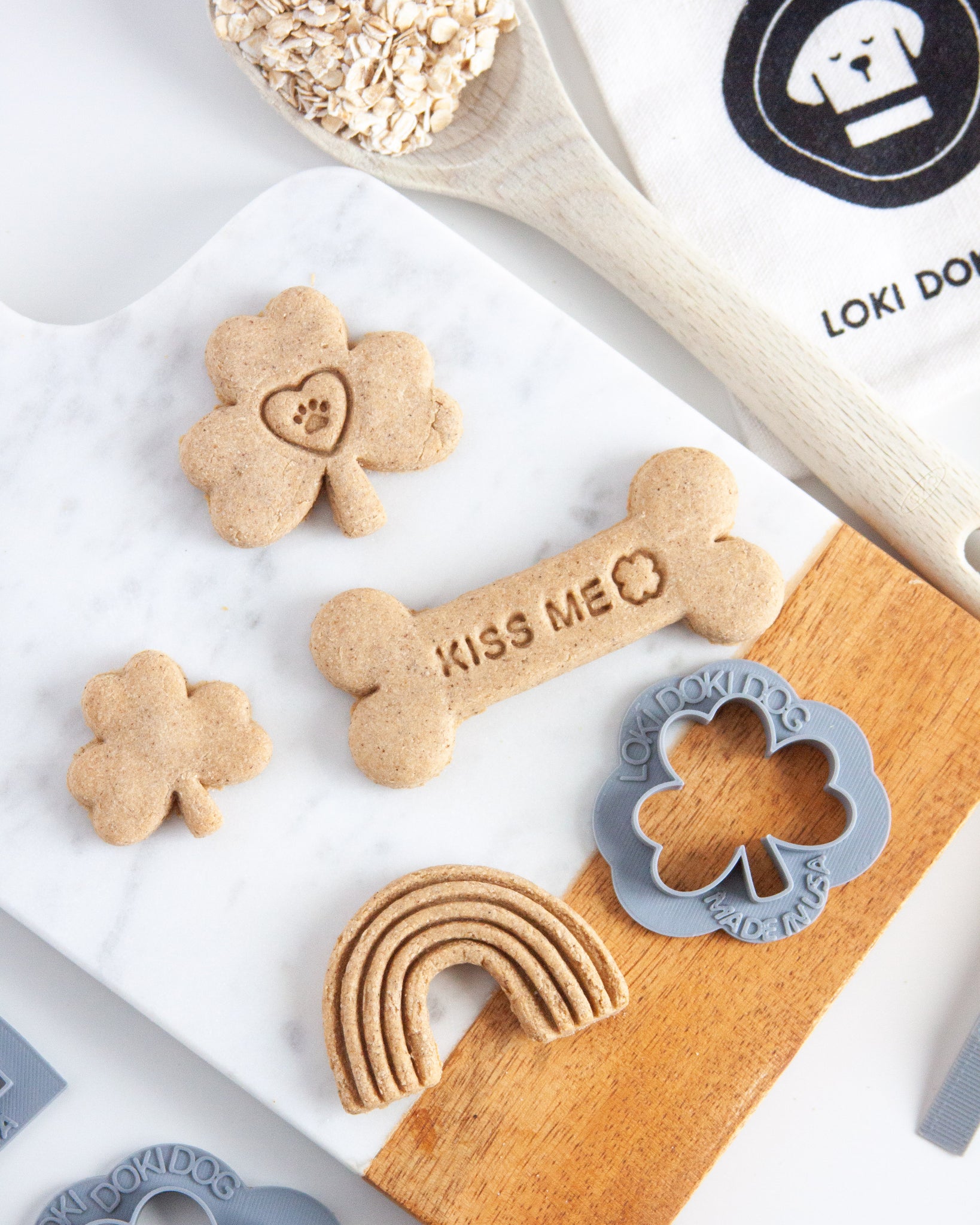 Valentine's Day Dog Biscuit Cookie Cutters (Bundle of 4) – Loki Doki Dog